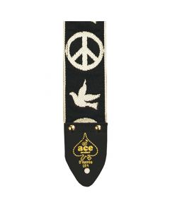 D'Andrea ACE 6 Vintage Reissue Peace Dove Adjustable 2" Wide Guitar Strap