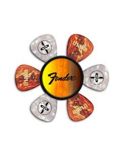 Thalia X Fender Pick Puck, Guitar Pick Holder, Sunburst/Black Perine Logo