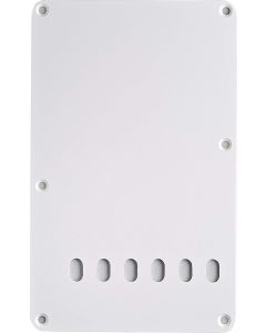 Genuine Fender 1-Ply Vintage Style 6-Hole Stratocaster/Strat Back Plate - WHITE