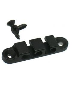 Hipshot 2SR-03B 3-String Retainer/String Guide for Bass - BLACK with Screws