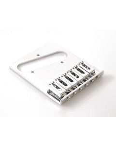 Genuine Fender Standard 6-Saddle MIM Tele / Telecaster Guitar Bridge - CHROME