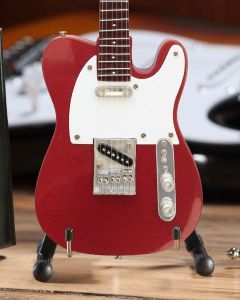 AXE HEAVEN Official Candy Apple Red Fender Telecaster/Tele MINIATURE Guitar Gift