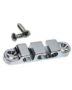 Hipshot 2SR-03C 3-String Retainer/String Guide for Bass - CHROME with Screws