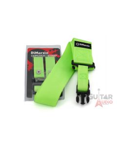 DiMarzio ClipLock Quick Release 2" Nylon Guitar Strap - NEON GREEN, DD2200GN