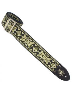 D'Andrea ACE 7 Vintage Reissue Old Gold Adjustable 2" Wide Guitar Strap