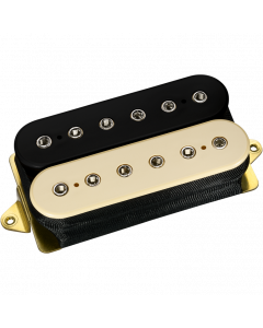 DiMarzio DP100FBC Super Distortion F-Spaced Humbucker Guitar Pickup - BLACK/CREAM