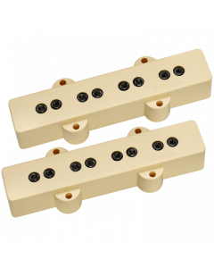 DiMarzio DP123CR Model J/Jazz Bass Neck and Bridge Pickups Set - CREAM