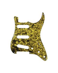 D'Andrea Pro Stratocaster/Strat 11-Hole Guitar Pickguard- Gold Pearl, DPP-ST-GOP