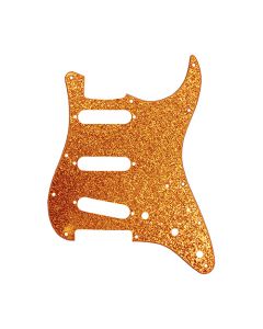 D'Andrea Pro Stratocaster/Strat 11-Hole Pickguard, Gold Sparkle, DPP-ST-GOS