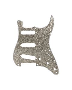 D'Andrea Pro Stratocaster/Strat 11-Hole Pickguard- Silver Sparkle, DPP-ST-SIS