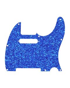 D'Andrea Pro Telecaster/Tele 8-Hole Guitar Pickguard - Blue Sparkle, DPP-TL-BLS