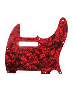 D'Andrea Pro Telecaster/Tele 8-Hole Guitar Pickguard - Red Pearl, DPP-TL-RDP