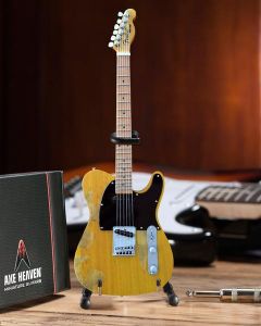 AXE HEAVEN Bruce Springsteen Fender Tele Vintage Blonde Miniature Guitar Display Gift