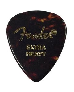 Fender 451 Classic Celluloid Guitar Picks, SHELL - EXTRA HEAVY, 12-Pack (Dozen)