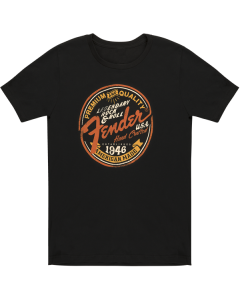 Genuine Fender Legendary Rock'N'Roll Junior Crew Ladies Shirt - Small - Black