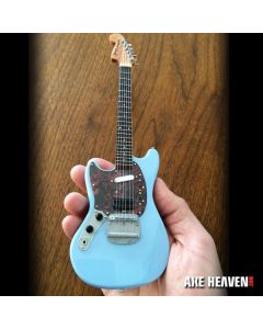 AXE HEAVEN Officially Licensed Mini Sonic Blue Fender Mustang Miniature Guitar Display Gift