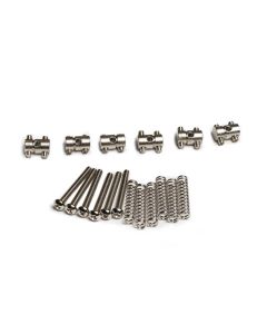 Genuine Fender American Vintage Tele Custom Threaded Bridge Saddles, Nickel