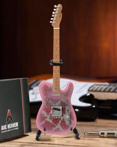 AXE HEAVEN Fender Pink Paisley Telecaster MINIATURE Guitar Display Gift, FT-005