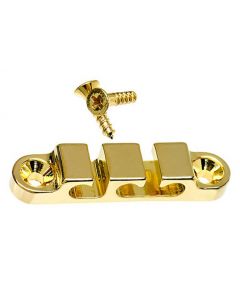 Hipshot 2SR-03G 3-String Retainer/String Guide for Bass - GOLD with Screws