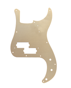 Genuine Fender 57' 58' Precision/P-Bass 10-Hole Vintage Pickguard, GOLD ANODIZED