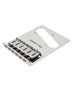 Hipshot 4-Hole 6-Saddle B-BENDER Ready Stainless Tele/Telecaster Bridge, CHROME