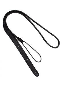 Henry Heller Ukulele/Uke Strap, Leather Braid, Black, HP21B-BLK