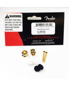 Genuine Fender (2) American Standard Series Guitar & Bass Strap Buttons - GOLD