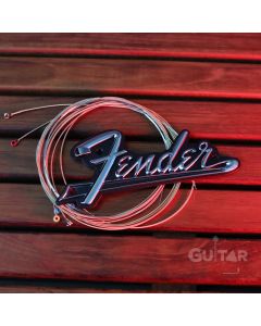 Genuine Fender Amplifier Parts - Blackface Metal Amp Logo Plate with Screws