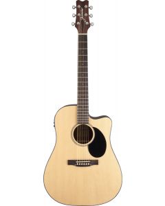 Jasmine JD36CE-NAT Dreadnought Acoustic-Electric Cutaway Guitar