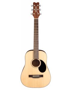 Jasmine JM10-NAT Mini Natural Travel Acoustic Guitar with Gig Bag