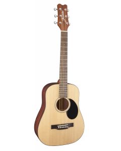 Jasmine JM10-NAT Mini Natural Travel Acoustic Guitar with Gig Bag