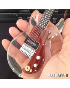 AXE HEAVEN Dave Grohl’s Dan Armstrong See-Through Acrylic Miniature Guitar Display Gift