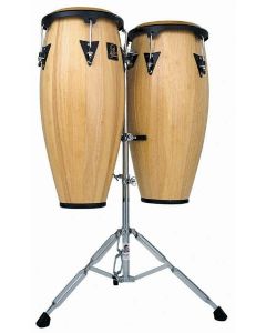 LP Latin Percussion Aspire 10" & 11" Congs - Natural w/Stand