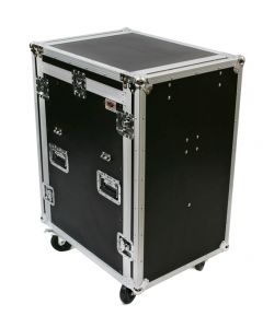 OSP 16-Space ATA Mixer/Amp Rack Flight Tour Road Case with Table - MC12U-16SL