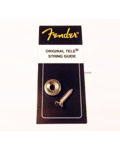 Genuine Fender Tele/Telecaster Guitar CHROME String Tree Guide w/ Mounting Screw