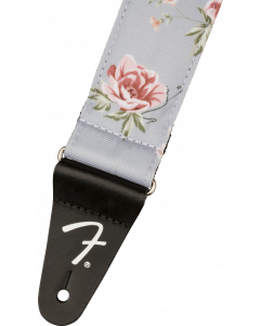 Genuine Fender 2" Floral Guitar Strap, Gray, 099-0638-043