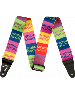 Genuine Fender 2" MonoNeon Logo Guitar Strap, Multi-Color, 099-0623-071