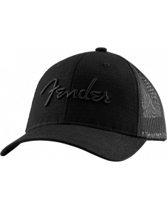 Genuine Fender Snap Back Pick Holder Hat, Black, One Size