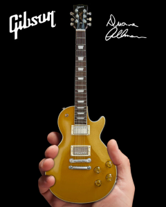 AXE HEAVEN Duane Allman 1957 Gibson Les Paul Goldtop Miniature Guitar Gift