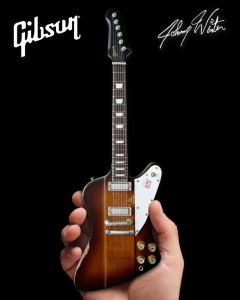 AXE HEAVEN Johnny Winter 1963 Gibson Firebird V Sunburst Mini Guitar Gift