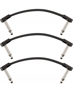 Fender Blockchain 4" Pedal Patch Cables, 3-Pack, Angle/Angle