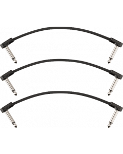 Fender Blockchain 6" Pedal Patch Cables, 3-pack, Angle/Angle