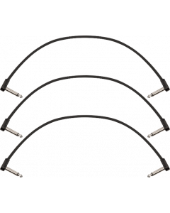 Fender Blockchain 12" Pedal Patch Cables, 3-pack, Angle/Angle