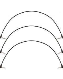 Fender Blockchain 24" Pedal Patch Cables, 3-pack, Angle/Angle