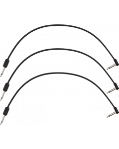 Fender Blockchain 16" Pedal Patch Cables, 3-pack, Straight/Angled