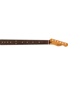 Fender Satin Roasted Maple Rosewood Tele Neck, 22 Jumbo Frets, 12", Flat Oval 