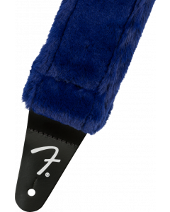 Genuine Fender Poodle Plush Guitar Strap - BLUE, 099-0642-027