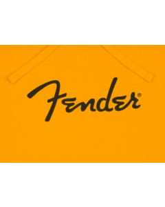 Genuine Fender Guitars Spaghetti Logo Hoodie, Butterscotch Blonde, S, Small