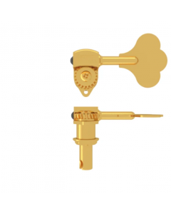 Hipshot 20670G Clover Key Licensed Ultralite Bass Tuning Key 3/8", Gold