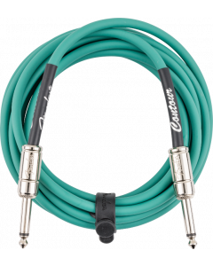 Fender Contour Series Guitar/Instrument Cable, Straight, 10' ft, Sherwood Green